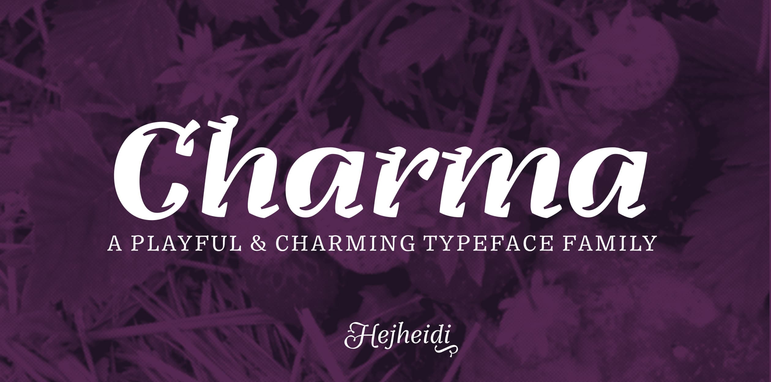 Image of Charma typeface project from Heidi Rand Sørensen