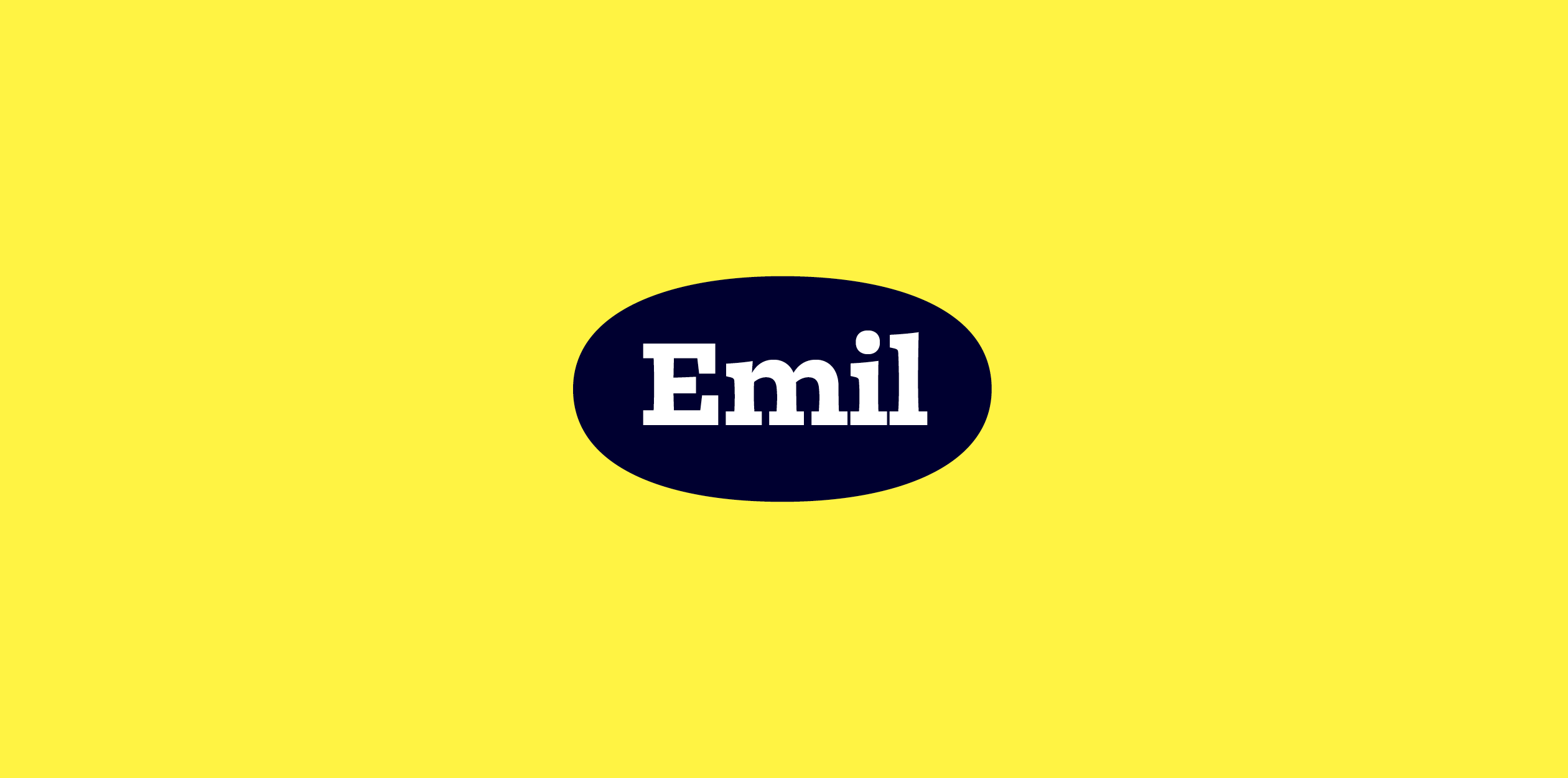 Image of Emil typeface project from Elliott Amblard