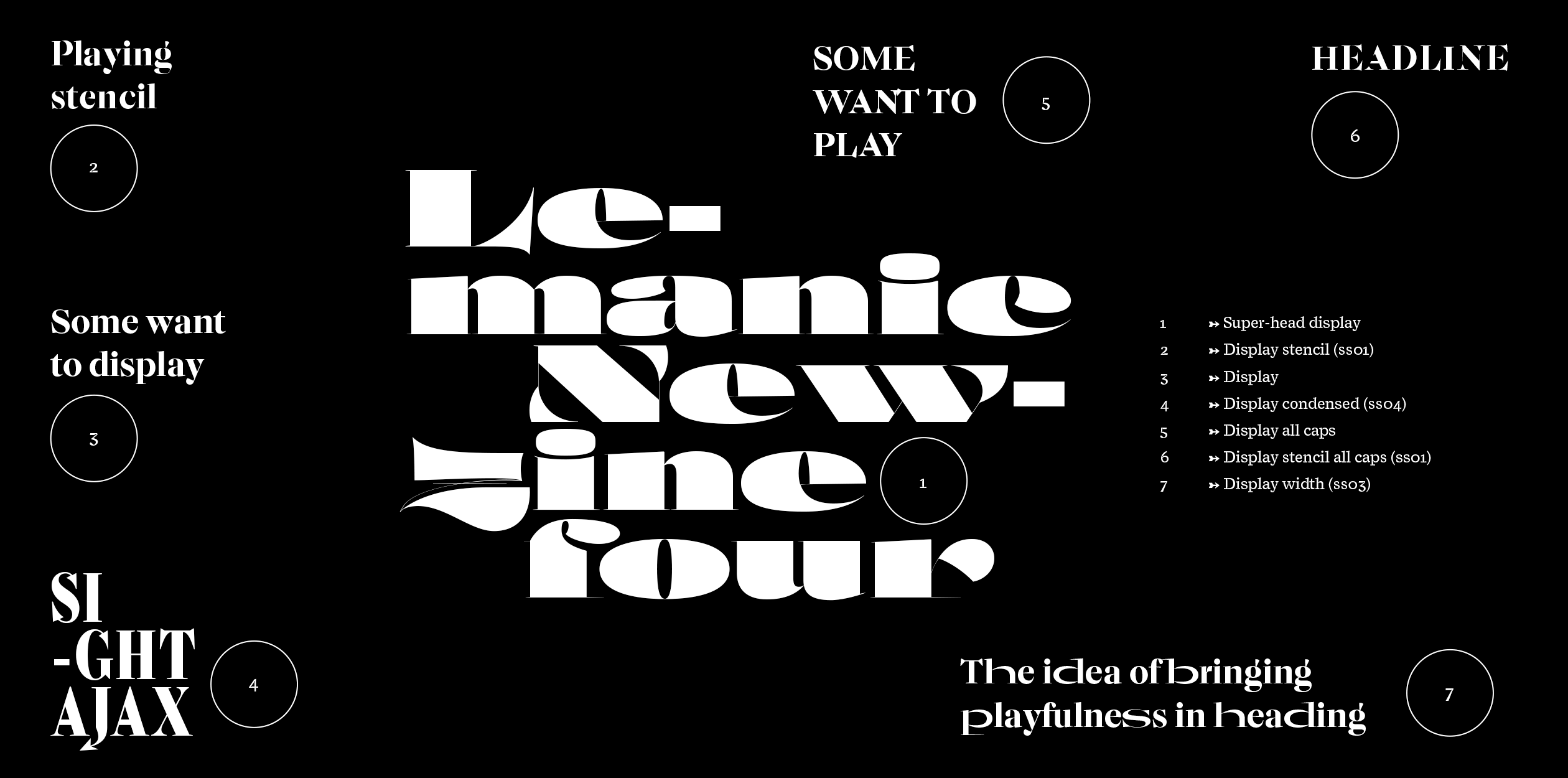 Image of Lemanic typeface project from Loris Olivier